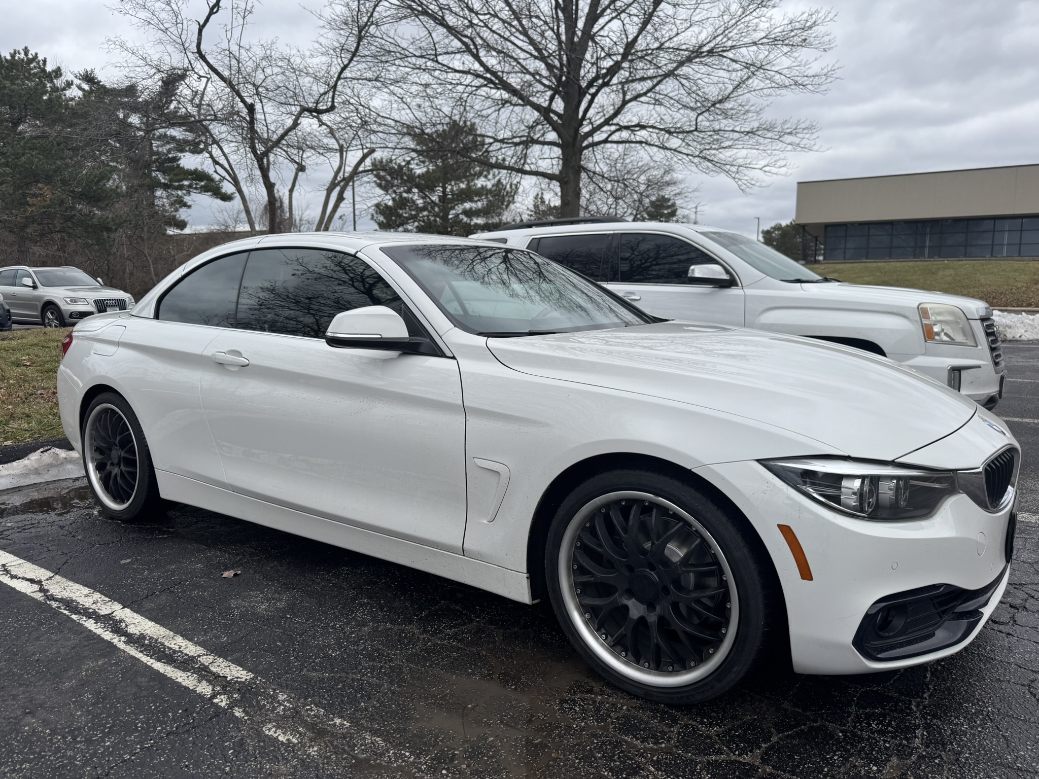 Glossy automotive paint prepared for ceramic coating
